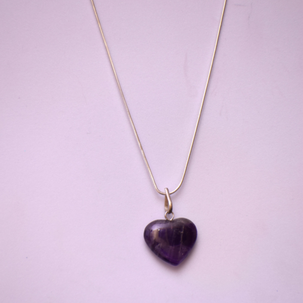 Heart Pendant-Amethyst