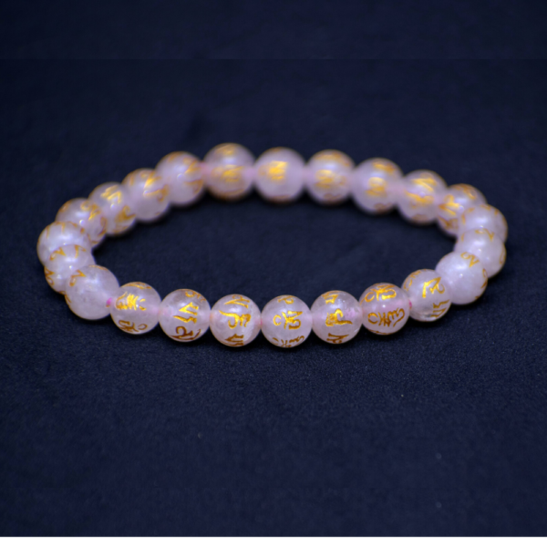 Rose Quartz Mantra Bracelet