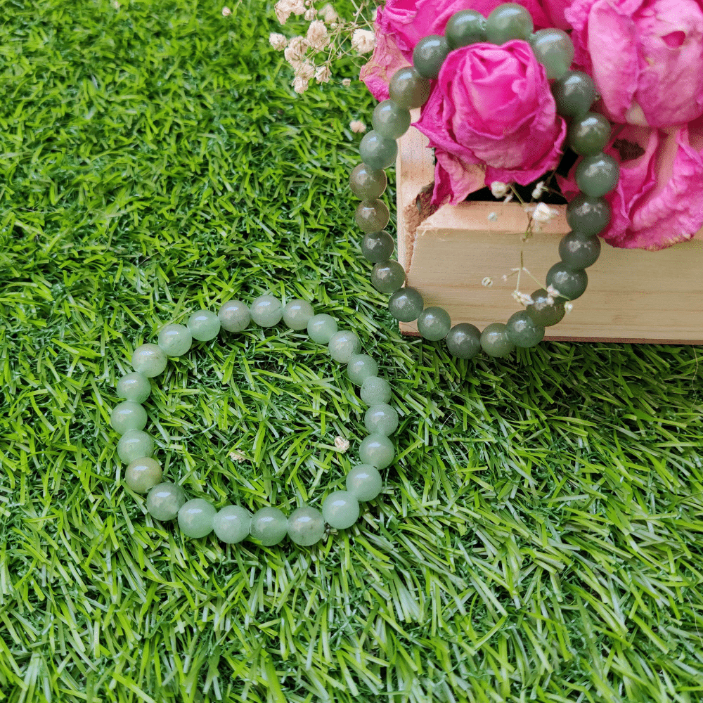 B22 Green Jade Bracelet Charu Talashi